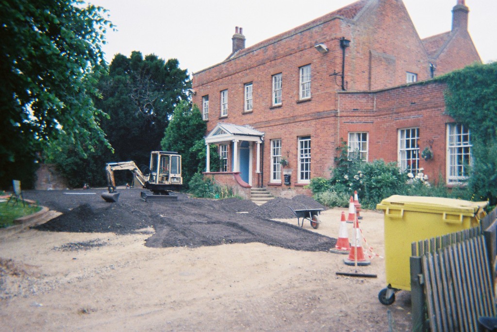 Laying type one, 6 inch base course.