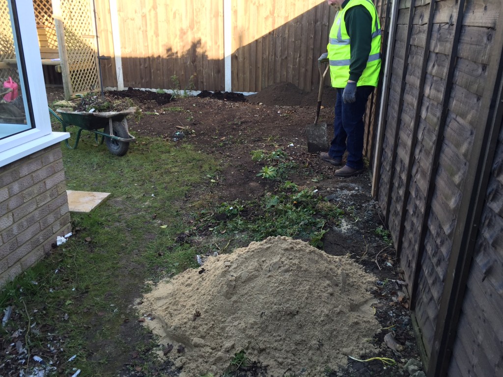 Before Landscaping Job