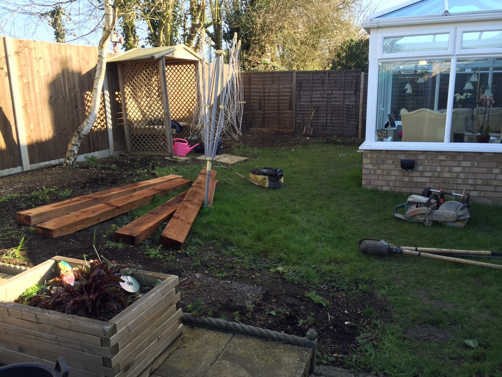 Start of Landscaping Job