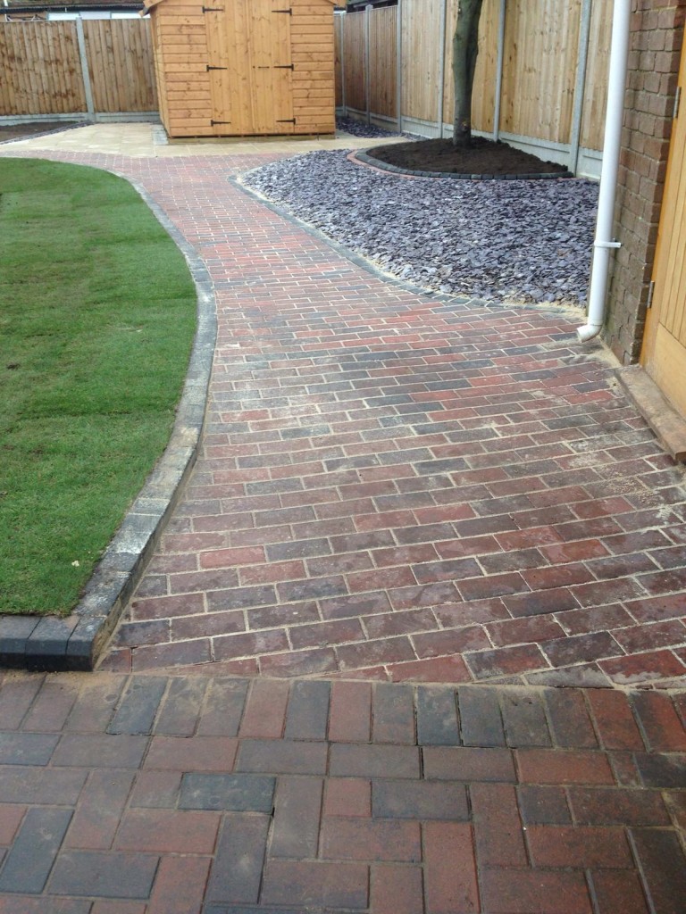 Completed job showing paving area