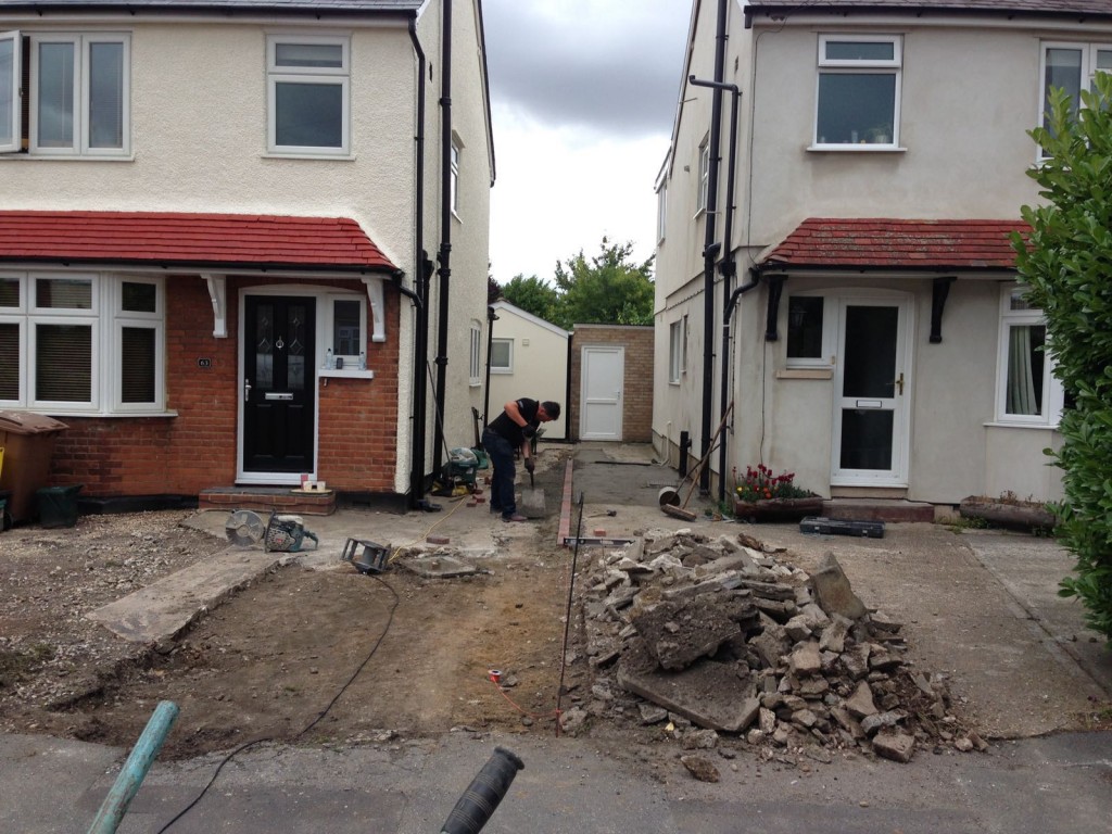 Stage 2 - Making good sub base for drive